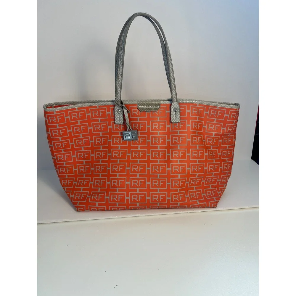 Rodan Fields Orange RF Logo Tote Bag Shoulder Bag‎